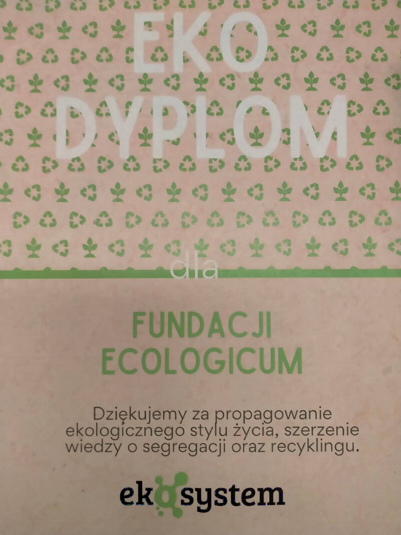 Eko Dyplom od Ekosystem
