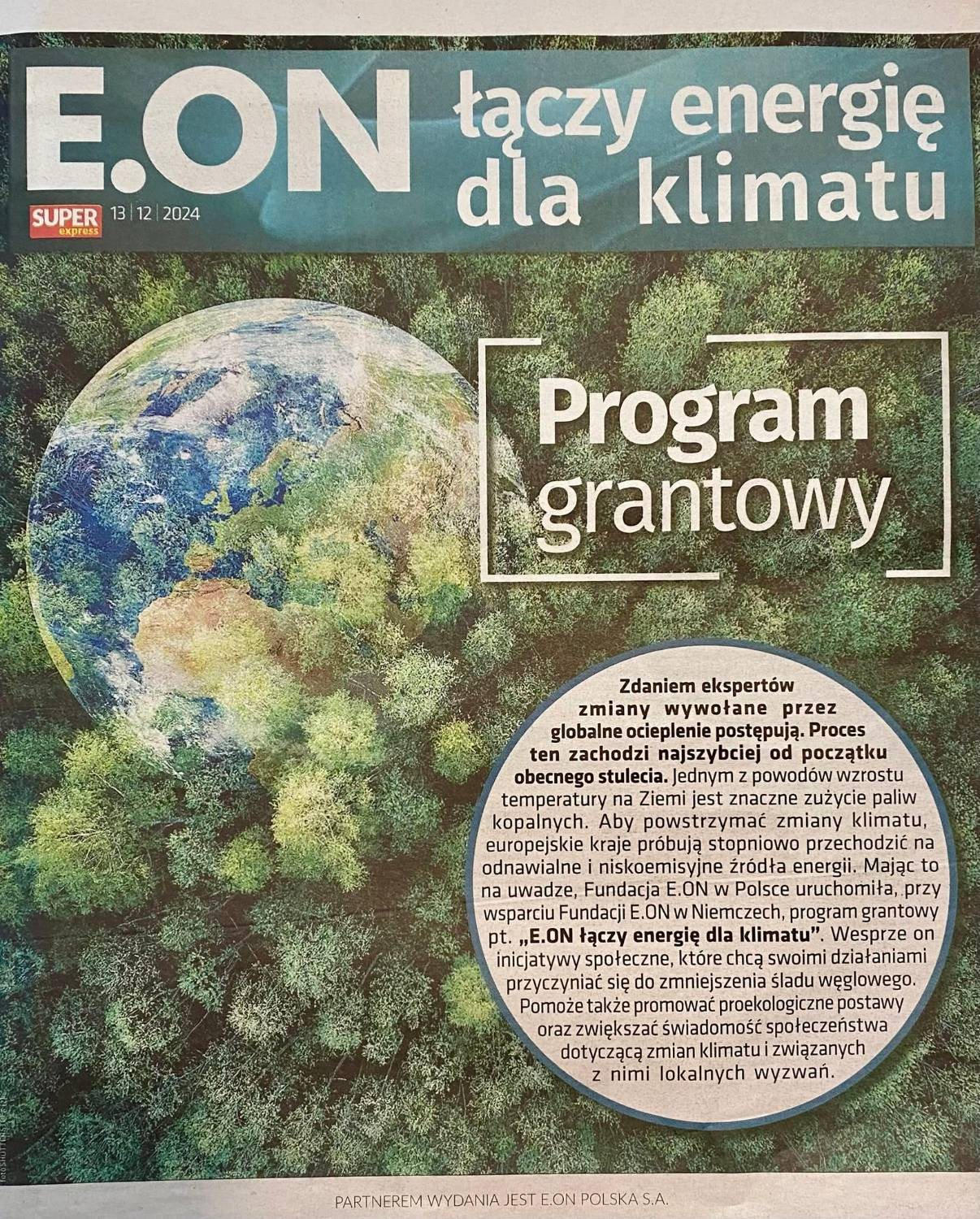 E.ON łączy energię dla klimatu — program grantowy