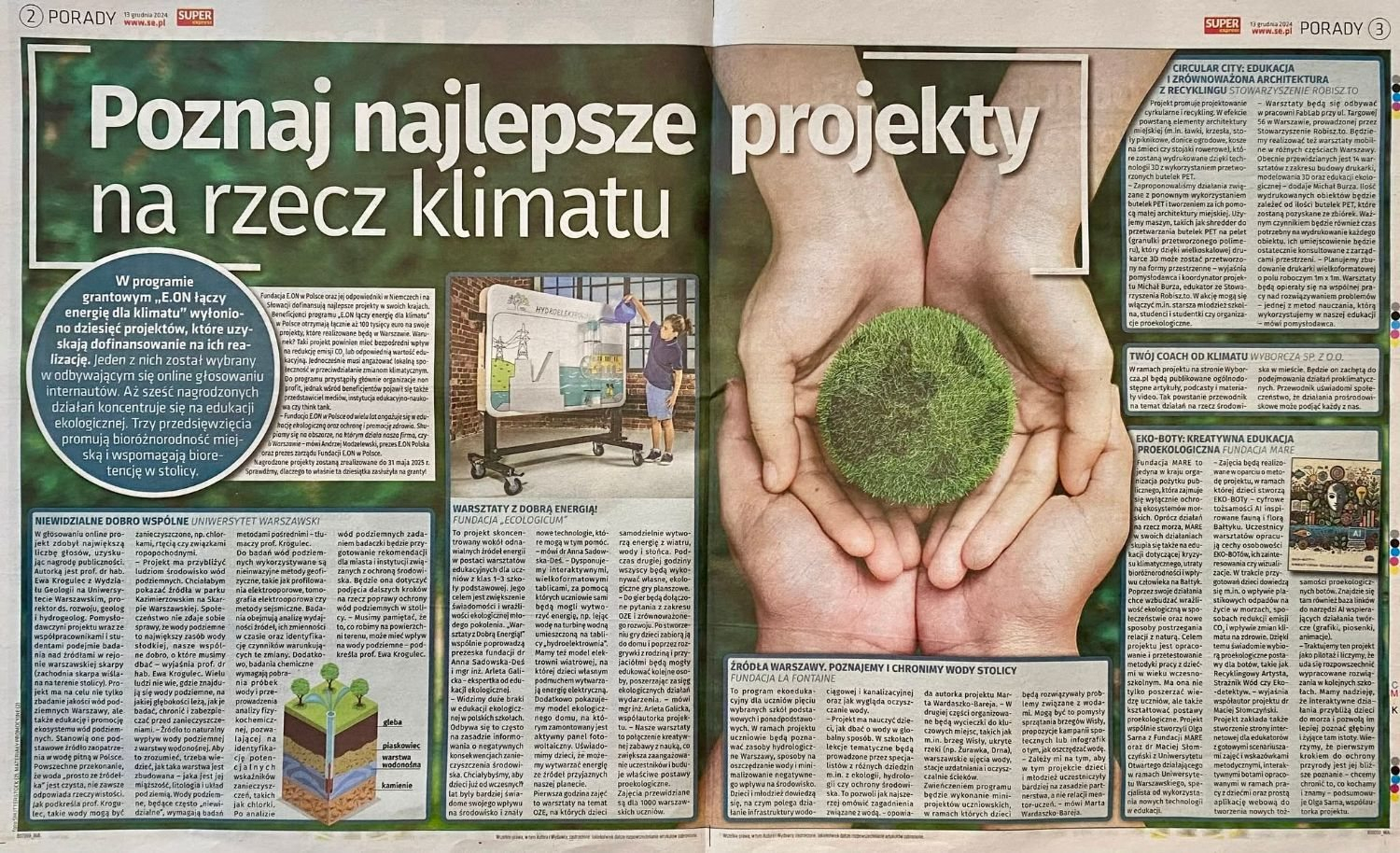 Poznaj najlepsze projekty na rzecz klimatu