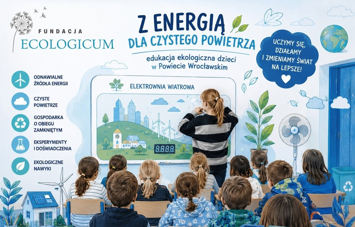 „Z energią dla czystego powietrza – edukacja ekologiczna dzieci w Powiecie Wrocławskim”